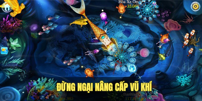 Nâng cấp súng sát thương mạnh khi cần