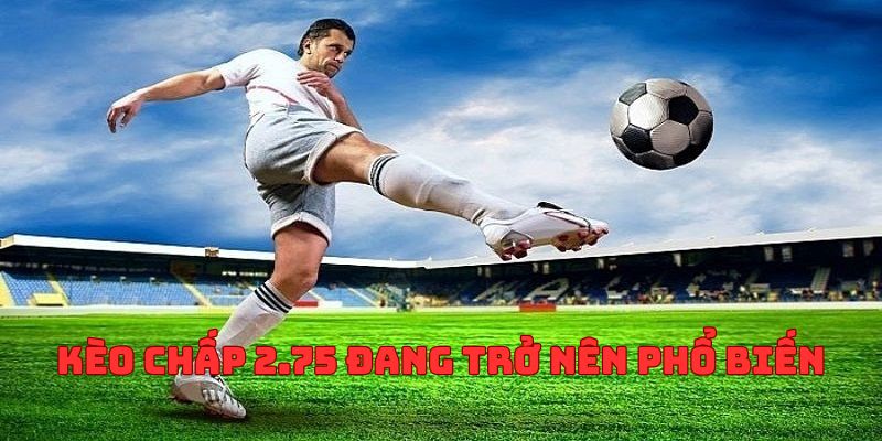 Kèo chấp 2.75 đang dần trở nên quen thuộc với các bet thủ